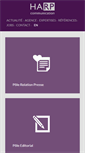 Mobile Screenshot of harpcommunication.fr